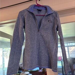Periwinkle Women’s Patagonia Better Sweater Quarter Zip Size Medium